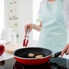Unique Bargains Kitchen Non-stick Stainless Steel Tongs with Stands Silicone Tip for Cooking - 3 of 4
