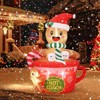 6 Ft Inflatable Gingerbread Man with LED Lights – Outdoor Christmas Yard Decoration for Lawn, Garden & Porch - 2 of 4