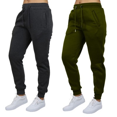 Blue Ice Women's Loose Fit  Fleece-Lined Jogger Sweatpants-2 Pack