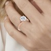 Pompeii3 3Ct Moissanite Vintage Engagement Solitaire Ring 14k White Yellow or Rose Gold - 3 of 4