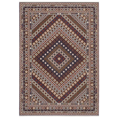 Oriental Weavers Hastings HA08B Red/ Multi Indoor Area Rug - 3'10" x 5'5"