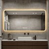 Whisen Smart Wall Mounted Bathroom Mirror with One-Touch Demist Function, Corrosion-Resistant - Silver - 2 of 4