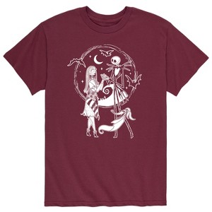 Men's - The Nightmare Before Christmas - Jack Skellington Sally and Zero Short Sleeve Graphic T-Shirt - 1 of 4