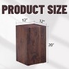 Coolbibila Modern Rectangle Solid Wood MDF Coffee Table,Luxury Bedroom Living Room Coffee Side Table,Wood Corner End Table - 4 of 4