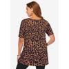 Jessica London Women's Plus Size Stretch Cotton Square Neck Tunic - 3 of 4