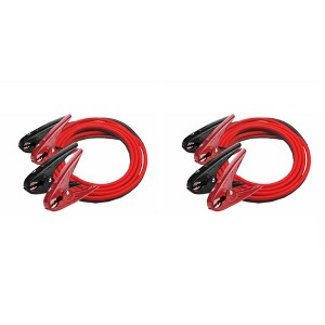 Master Mechanic 2 Pack 2-Gauge Heavy Duty Jumper Cables for Car & Truck Battery Quick Start Kit w/ Copper Clamps, Automotive Power Accessories, 20-Ft - 1 of 4