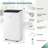 Costway 9200 BTU(14000 BTU ASHRAE) Portable Air Conditioner with Heat Smart WiFi Enabled Home AC Unit - 3 of 4
