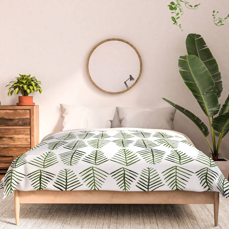 Deny Designs Angela Minca Pine Trees Comforter Set Green, 3 of 4