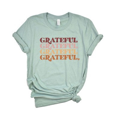 Simply Sage Market Women's Grateful Stacked Short Sleeve Graphic Tee