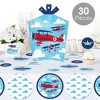 Big Dot of Happiness Taking Flight - Airplane - Vintage Plane Baby Shower or Birthday Party Decor and Confetti - Terrific Table Centerpiece Kit 30 Ct - 2 of 4