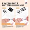 SAVILAND Soft Nail Sponges for Ombre: Gradient Nail Art Sponges with Grabbing Pen, Easy French Tip Stickers for Beginner (White) - 3 of 4