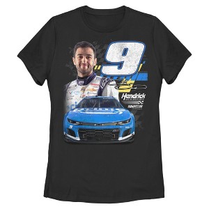 Womens Hendrick Motorsports Chase Elliott Racing Car 9 Photo T Shirt - 1 of 4