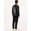 INSPIRE CHIC Men's Party Disco Club Sequins Bomber Jacket - 4 of 4