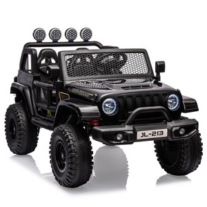 Kids Ride On Truck, 24V 2 Seater, Electric Vehicle for Toddlers, Switchable 2WD/4WD Ride On Car Toy, with RC, Trunk Storage - 1 of 4