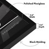 Americanflat 13x13 Picture Frame with Polished Plexiglass - Streamline Collection - Thin Square Picture Frame for Wall Display - Black - 3 of 4