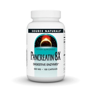 Pancreatin 8X by Source Naturals, Inc.  -  100 Capsule - 1 of 3