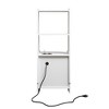 Grungis Modern Nightstands with Charging Station and Night Light,Night Stand with Drawers&Bookshelf,Bedroom Furniture - 4 of 4