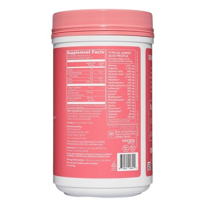 Vital Proteins Beauty Collagen Strawberry Lemon Dietary Supplements - 9.6oz