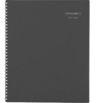 AT-A-GLANCE 2021-2022 8.5" x 11" Academic Planner DayMinder Charcoal AYC520-45-22