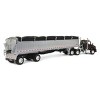 First Gear DCP 1/64 Black Cherry Kenworth T880 w/ Chrome Wilson Patriot Spread-Axle Belt Trailer, 60-1364 - 3 of 4