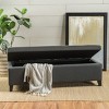 Fabric Storage Ottoman Bench,Storage Bedroom Bench With Solid Birch Legs,Storage Ottoman For Living Room, Upholstered Lounge Bench-Cuddlewood - 2 of 4