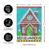 Evergreen Gingerbread Home Sweet Home Applique Garden Flag 12 x 18 Inches Indoor Outdoor Decor - 4 of 4