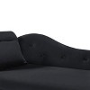 60" Velvet Storage Chaise Lounge - Multifunctional 2-in-1 Tufted Bench with Solid Wood Legs, Nailhead Trim & Included Pillow, 300lb Capacity - 4 of 4
