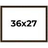 PosterPalooza | Ornate Brown Picture Frame - UV Acrylic, Backing Board, Hanging Hardware Included - 2 of 4