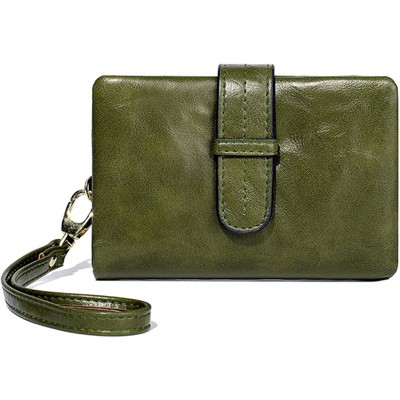 BEAFUP Women's Wallets - RFID Blocking PU Leather Wallet - Stylish Compact Bifold Design with Detachable Wrist Strap for Everyday Carry