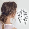 Unique Bargains Triangle Ribbon Letter Hair Elastic Band 1 Pc - 2 of 4