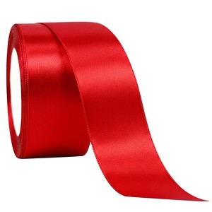 Wrapables Christmas Satin Ribbon for Holiday Gift Wrapping, Weddings, Ribbon Bow, Floral Bouquets, DIY Crafts, 1.5 Inch x 25 Yards - 1 of 4