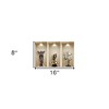 HomeRoots Set of Three Acy Faux Niche 3D Peel and Stick Wall Decals - 3 of 4