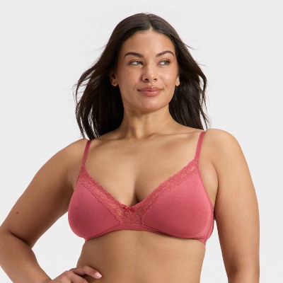 Women's Modal Blend Unlined Triangle Bralette with Lace - Auden' - image 4