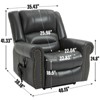 Grungis Faux Leather Lift Massage Chairs for Elderly,Cozy Recliner Chairs with Massage and Lumbar Heating for Living Room - 3 of 4