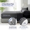 Kickoff Home Viscose from Bamboo Sheets Set 300 Thread Count 100% Organic Bamboo Viscose Cooling Bedding Sheets Hot Sleepers, Flat, Fitted, Pillowcase - 3 of 4