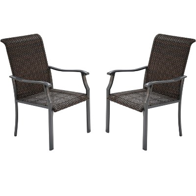 Saint Birch 2 Piece Outdoor Dining Chair Set, Brown : Target