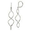 Chisel Stainless Steel Polished Twist Dangle Leverback Earrings - 2 of 4