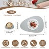 Unique Bargains Silicone Teardrop Shape Heat-Resistant Placemat and Coaster Set - 2 of 4