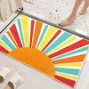 Boho Rugs Washable Kids Rug Non Slip Nursery Rug Low Pile Floor Mat Soft & Non-Shedding Sunshine Carpet Colorful Rainbow Printed Indoor Rugs - 3 of 4