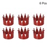 Unique Bargains Dining Table Decorations Alloy Decorative Crown Shape Napkin Rings Holder Buckle 6 Pcs - 3 of 4