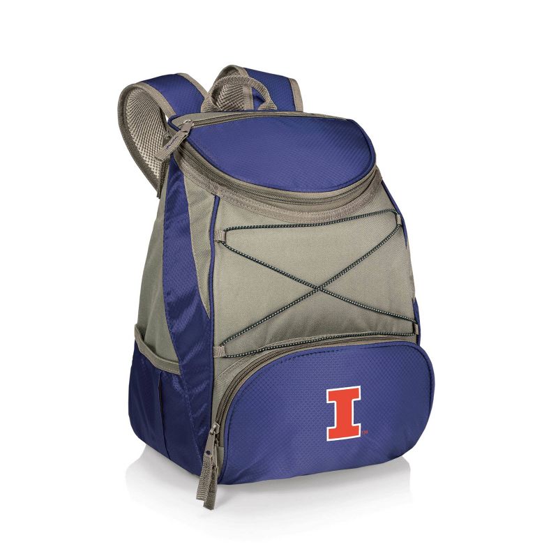 NCAA Illinois Fighting Illini PTX Backpack Cooler - Navy Blue, 1 of 4