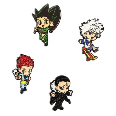 Hunter X Hunter Character 4 Pack Lapel Pin Set : Target