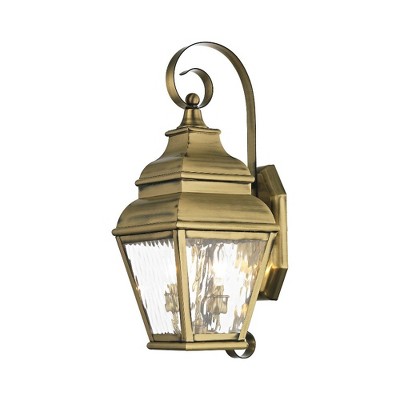 Livex Lighting Exeter 2 - Light Wall Light in  Antique Brass