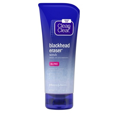 Clean & Clear Blackhead Eraser Facial Scrub with Salicylic Acid - 7oz