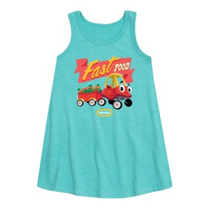 - Little Tikes - Fast Food Towing Graphic Sleeveless Aline Dress - 1 of 3