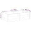 vidaXL Garden Raised Bed Grey Wood Plastic Composite (WPC), Steel - 78.7" x 39.4" x 21.3" - 4 of 4