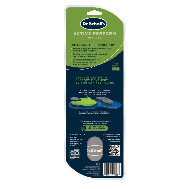 Dr. Scholl&#39;s Active Insoles for Men - Size (8-13), 3 of 5