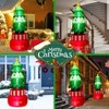 Tangkula 8FT Tall Christmas Inflatables LED Lighted Xmas Inflatable Rotating - 4 of 4