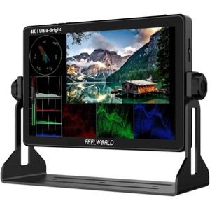 FEELWORLD 10.1 Inch Ultra Bright 2000nit DSLR Camera Field Monitor Touch Screen 4K HDMI F970 External Power and Install Kit(LUT11H) - 1 of 1