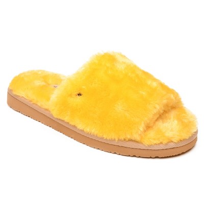 Minnetonka Women's Lolo Slide Slipper 592722, Goldenrod Yellow - 7 : Target